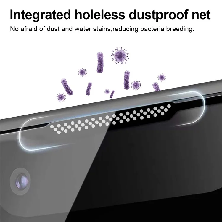 YONGPOLY Privacy Screen Protector Auto-Dust Removal Full Coverage Tempered Glass - Image 6