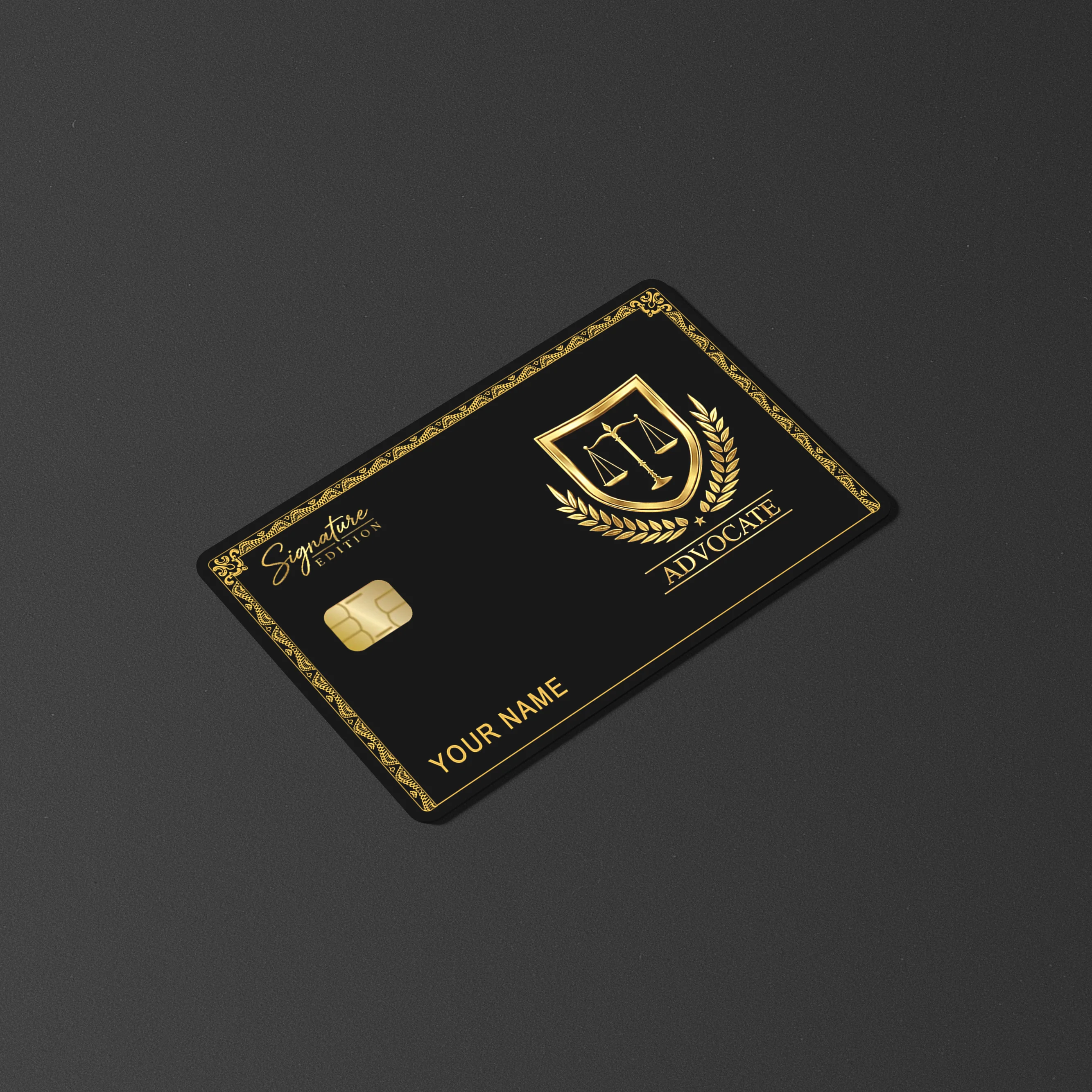 Advocate Gold Signature Edition Card Skin