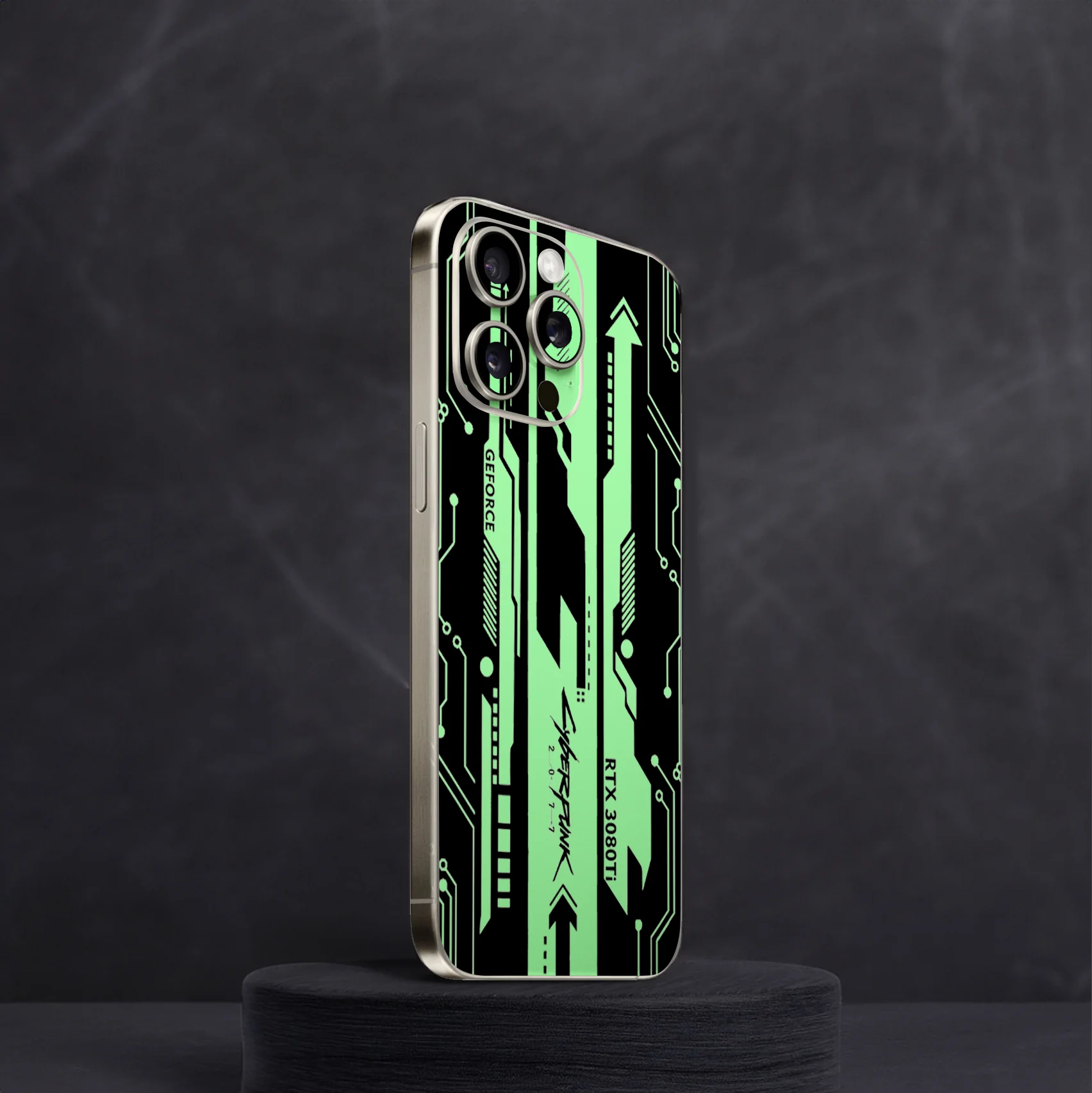Cyberpunk V1 Dark Neon Mobile Skin - Image 2