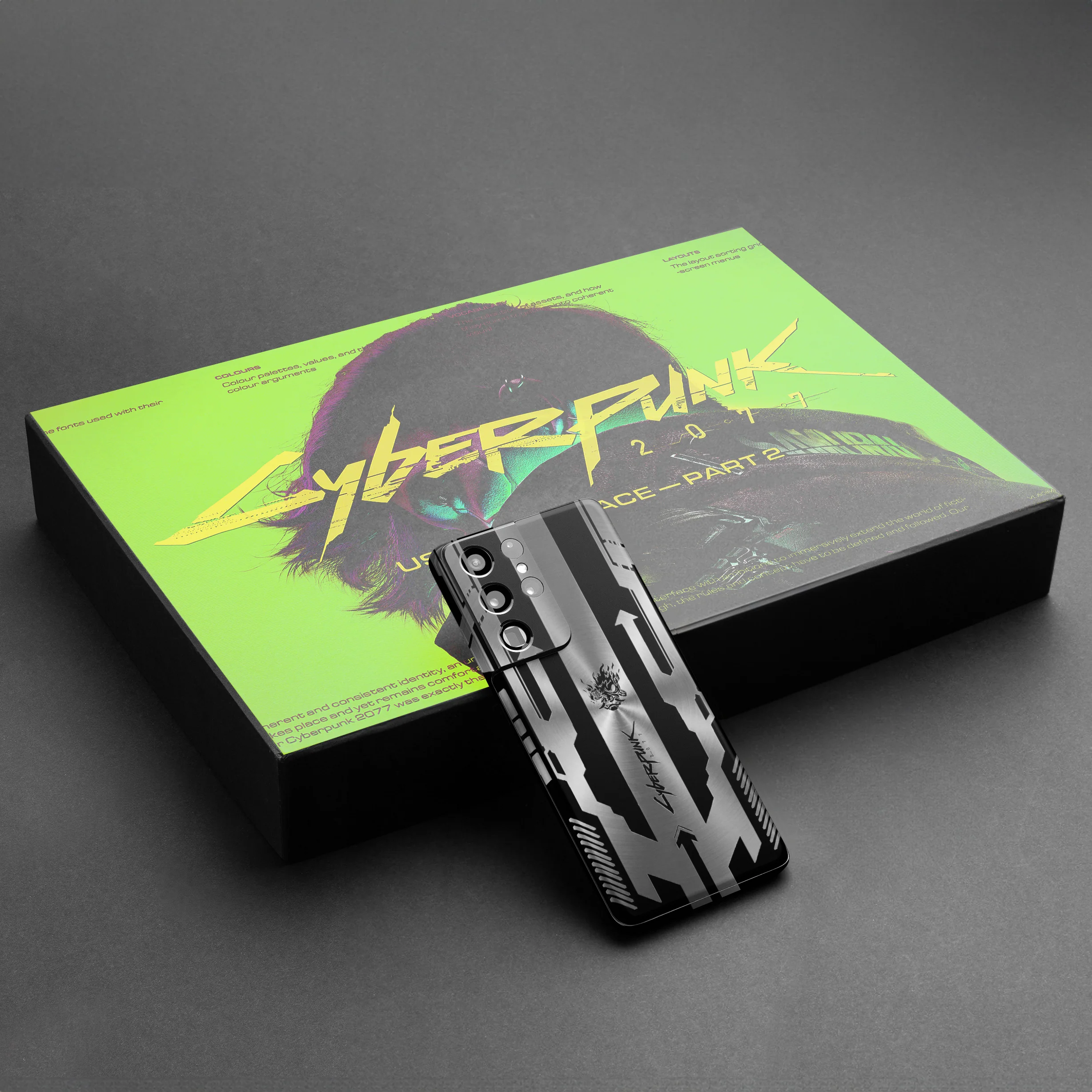 Cyberpunk V2 Silver Mobile Skin
