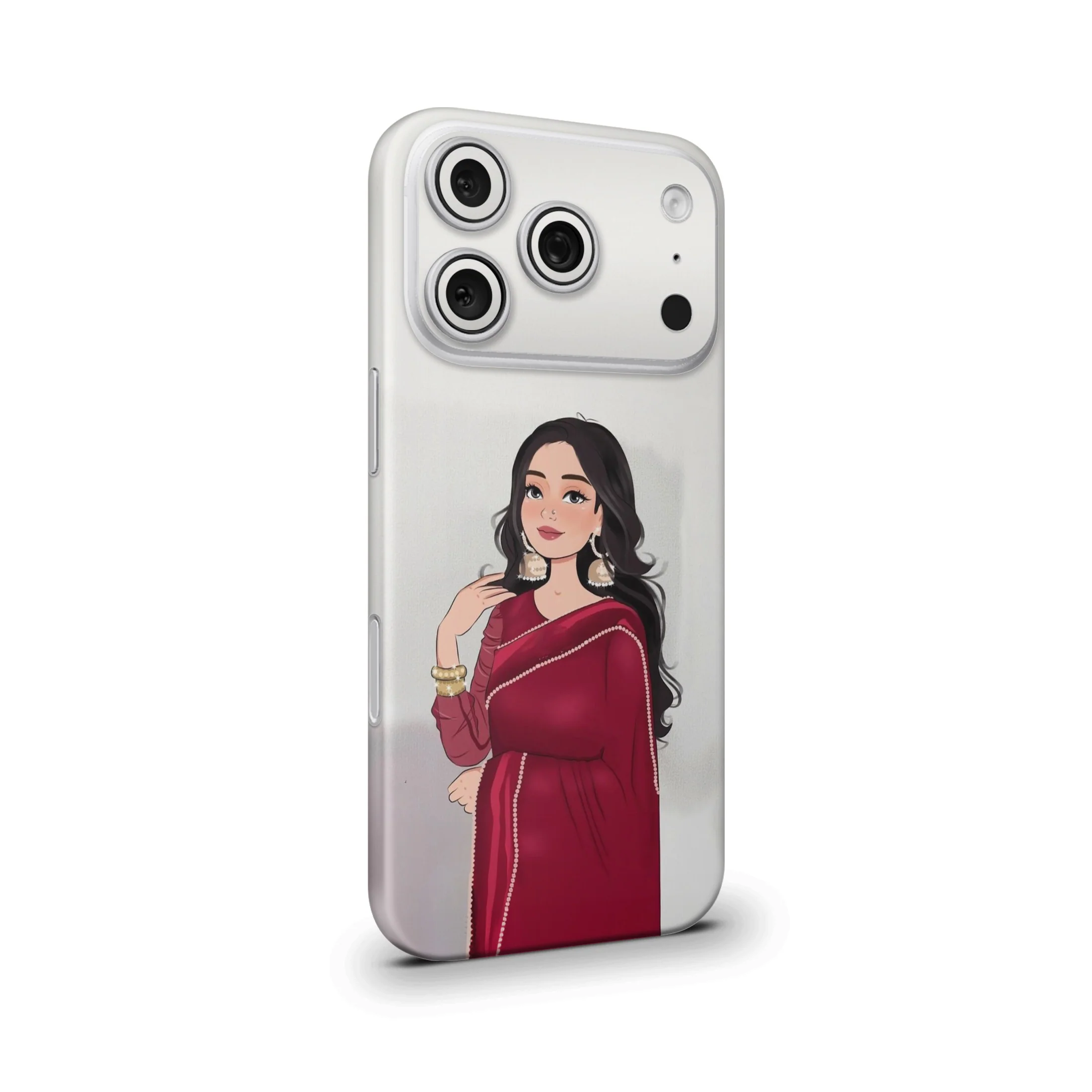 Indian Girl Art 1 Mobile Skin - Image 2