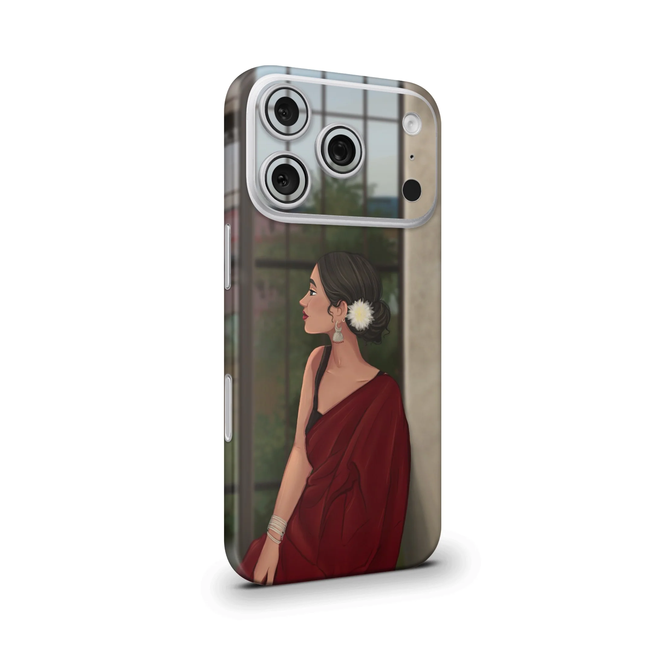 Indian Girl Art 2 Mobile Skin - Image 2