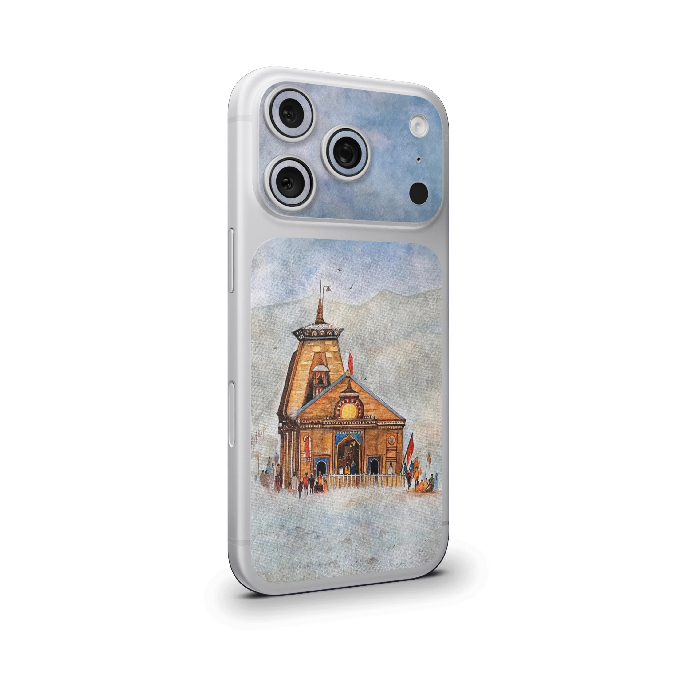 kedarnath Temple Art 1 Camera & Pocket Skin for iPhone 17 Pro / 17 Pro Max - Image 3