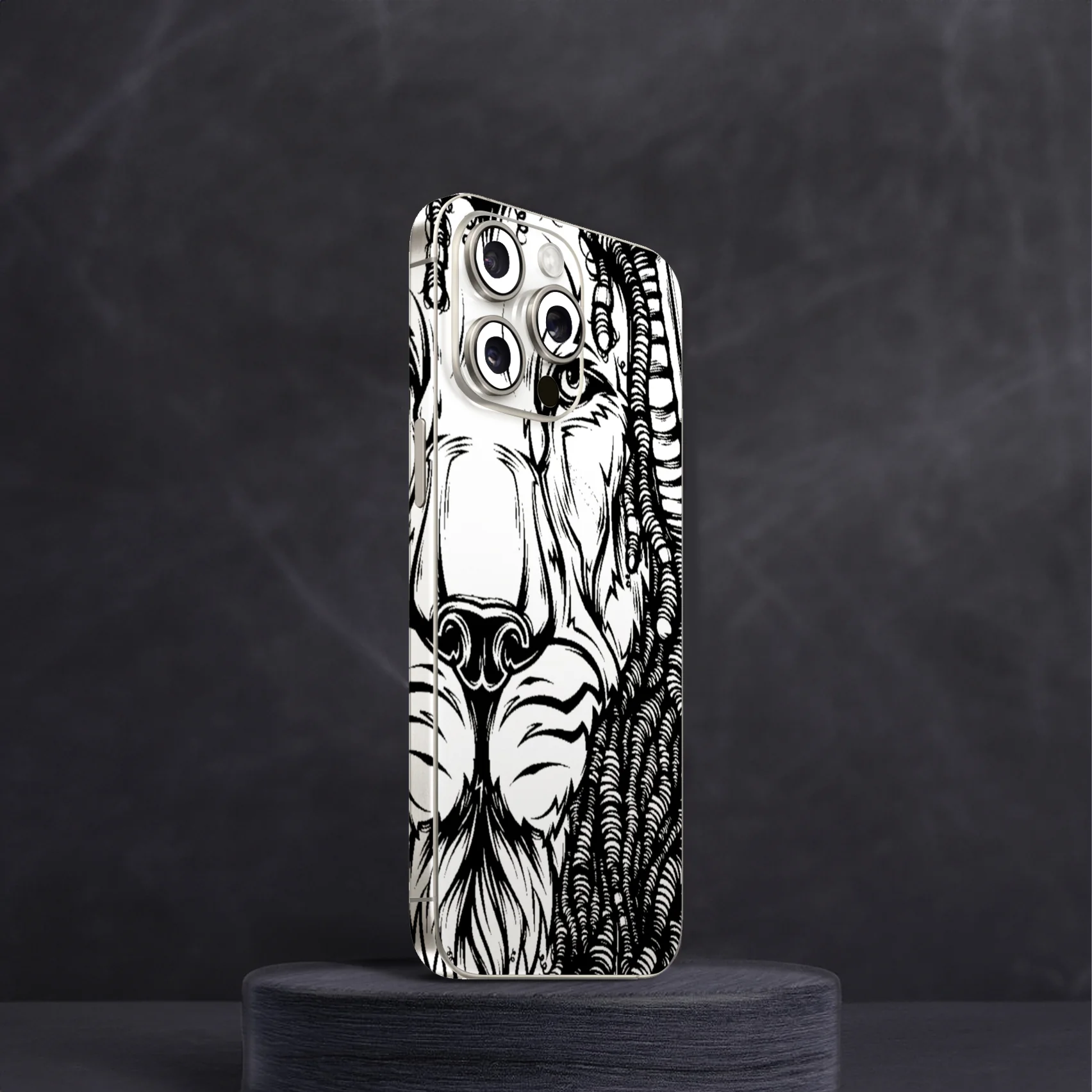 Lion V2 White Mobile Skin