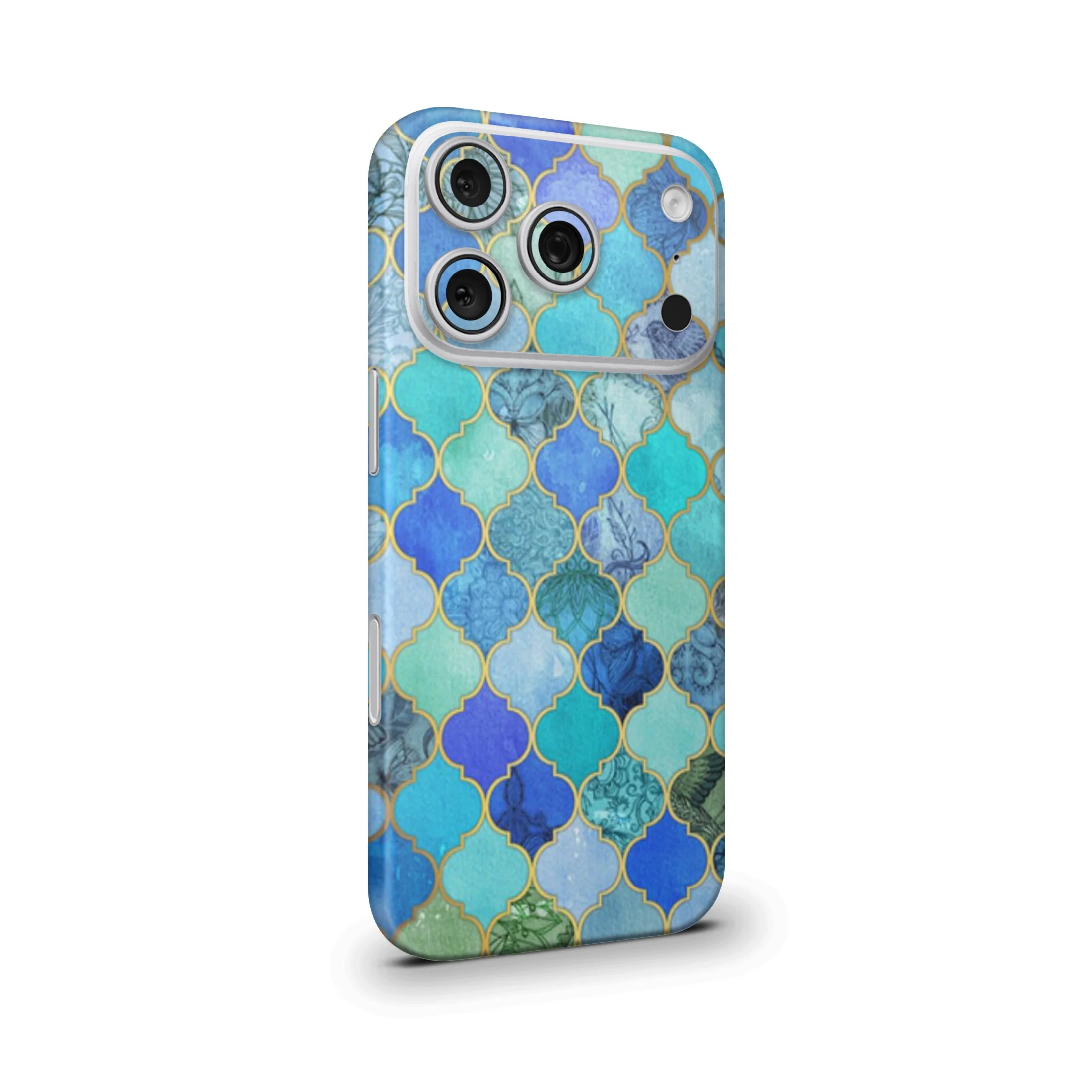 Moroccan Tiles Blue Mobile Skin - Image 2