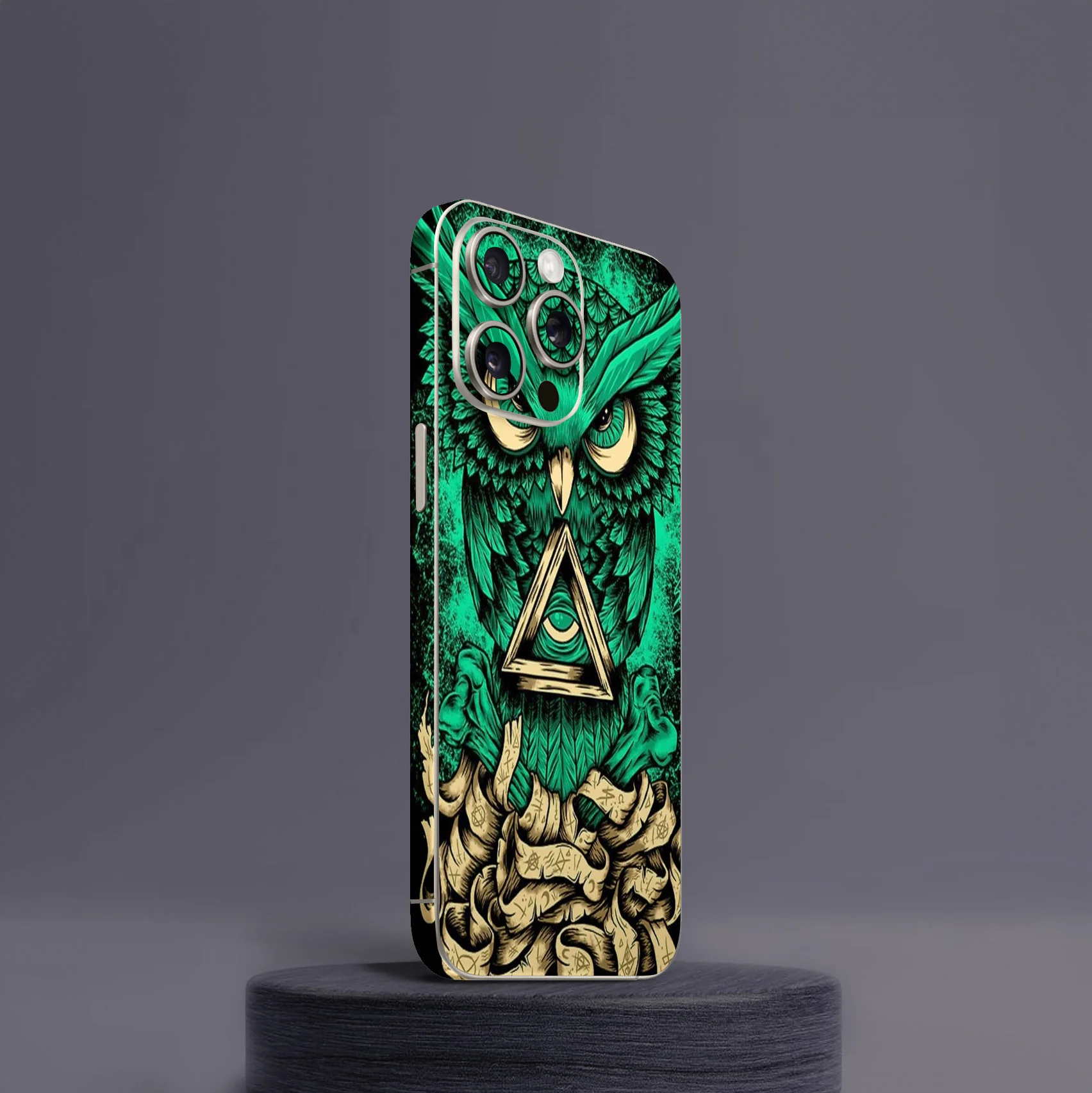 Night Owl Green Mobile Skin