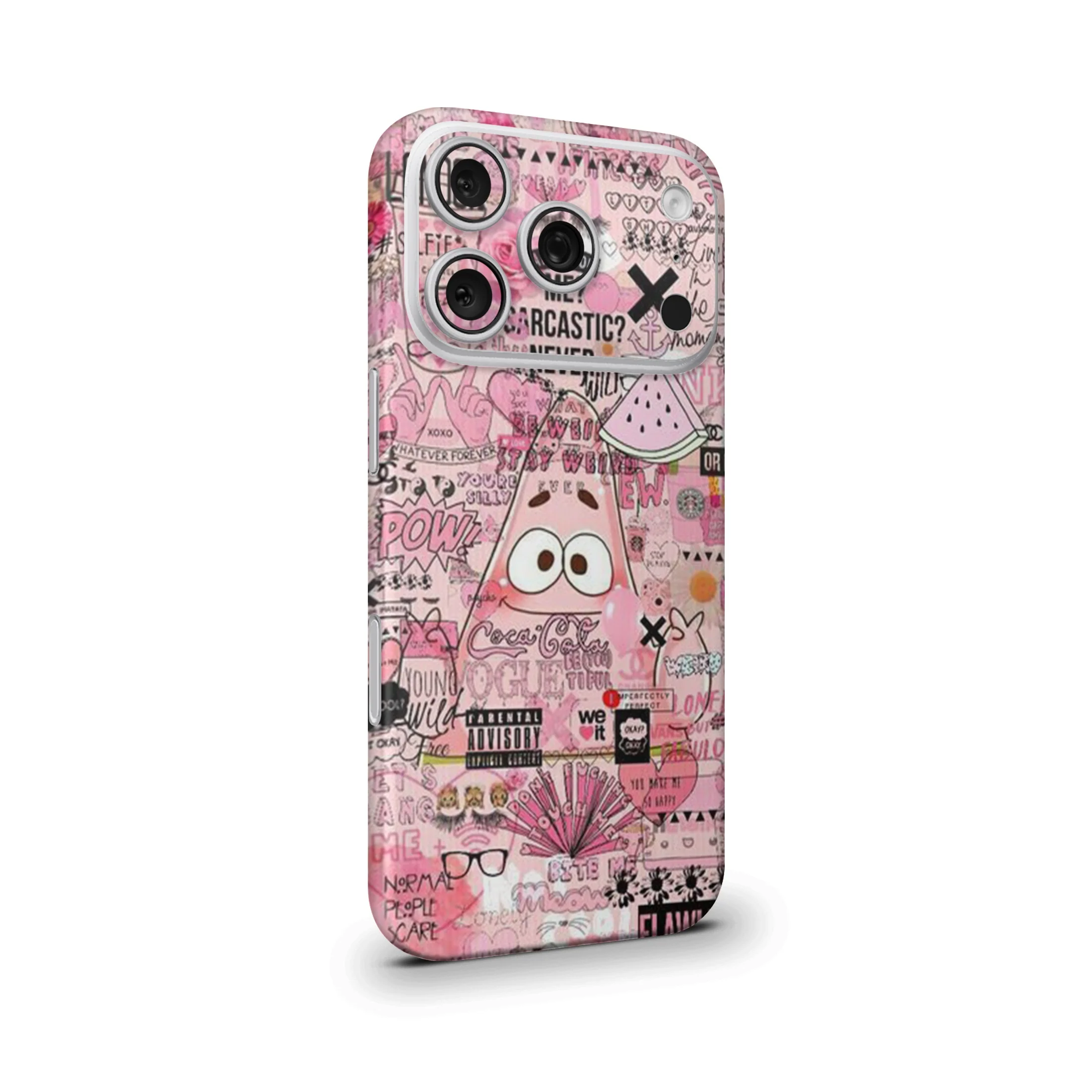 Pink Abstract Mobile Skin - Image 2
