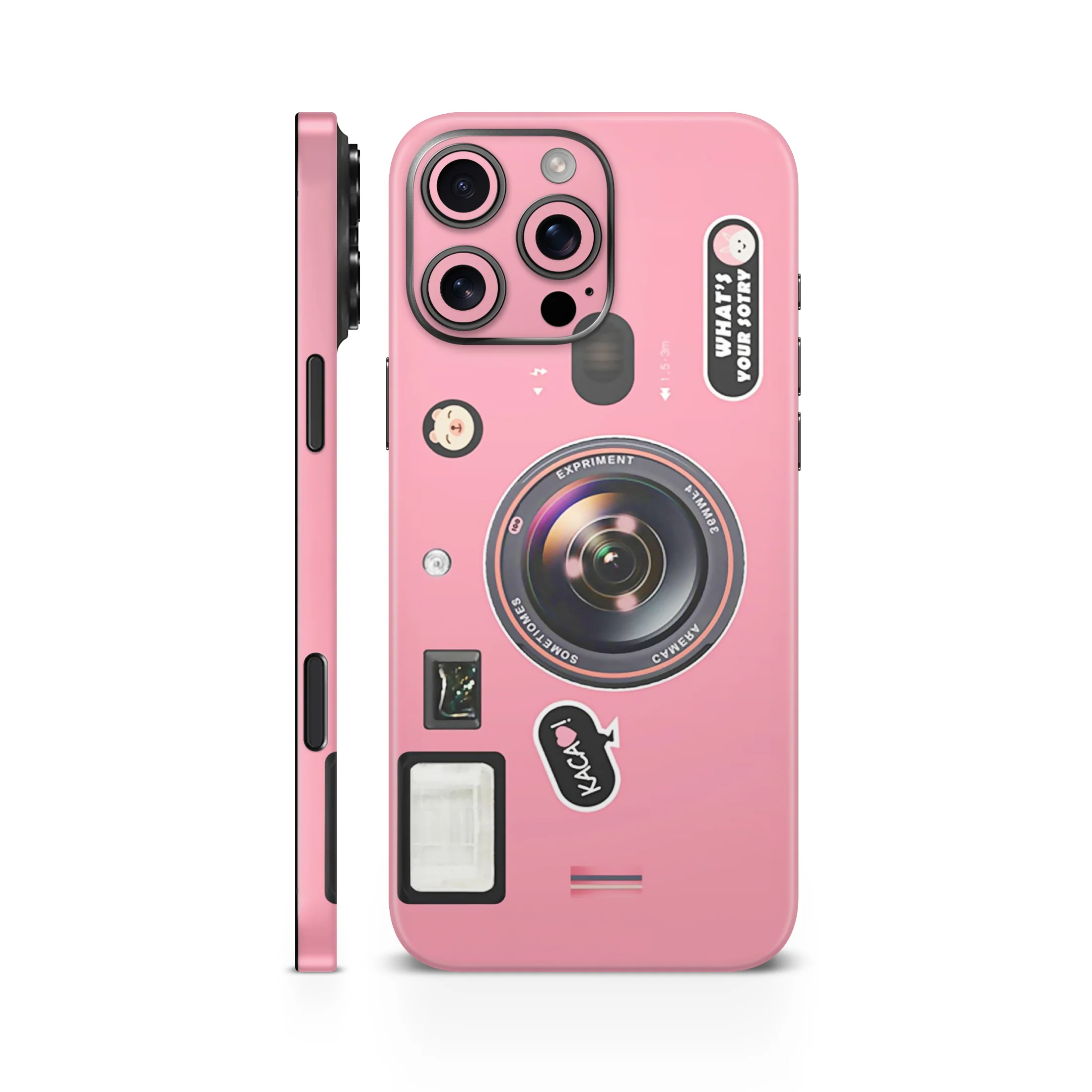 Pink Camera Mobile Skin - Image 2