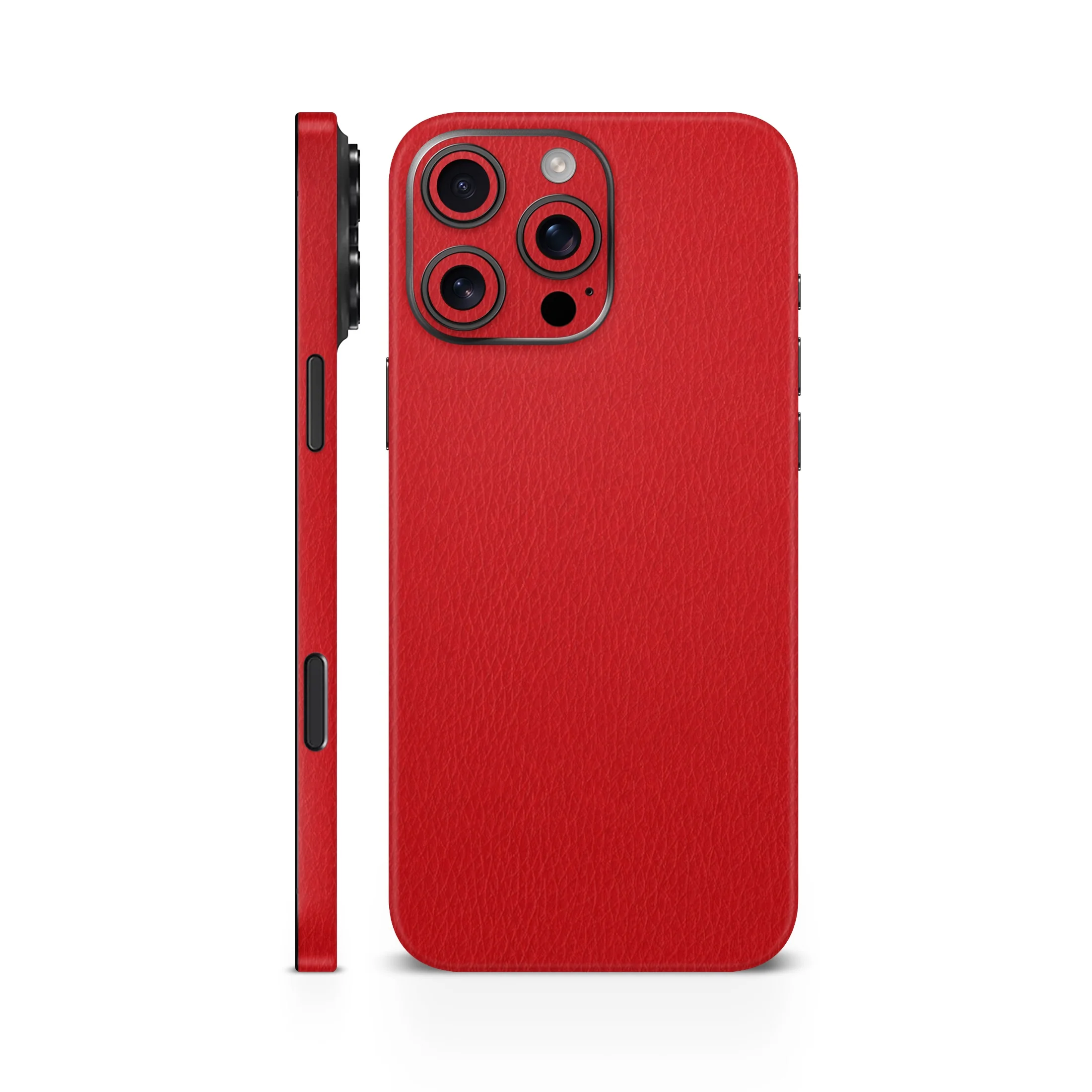 Red Leather Mobile Skin - Image 2
