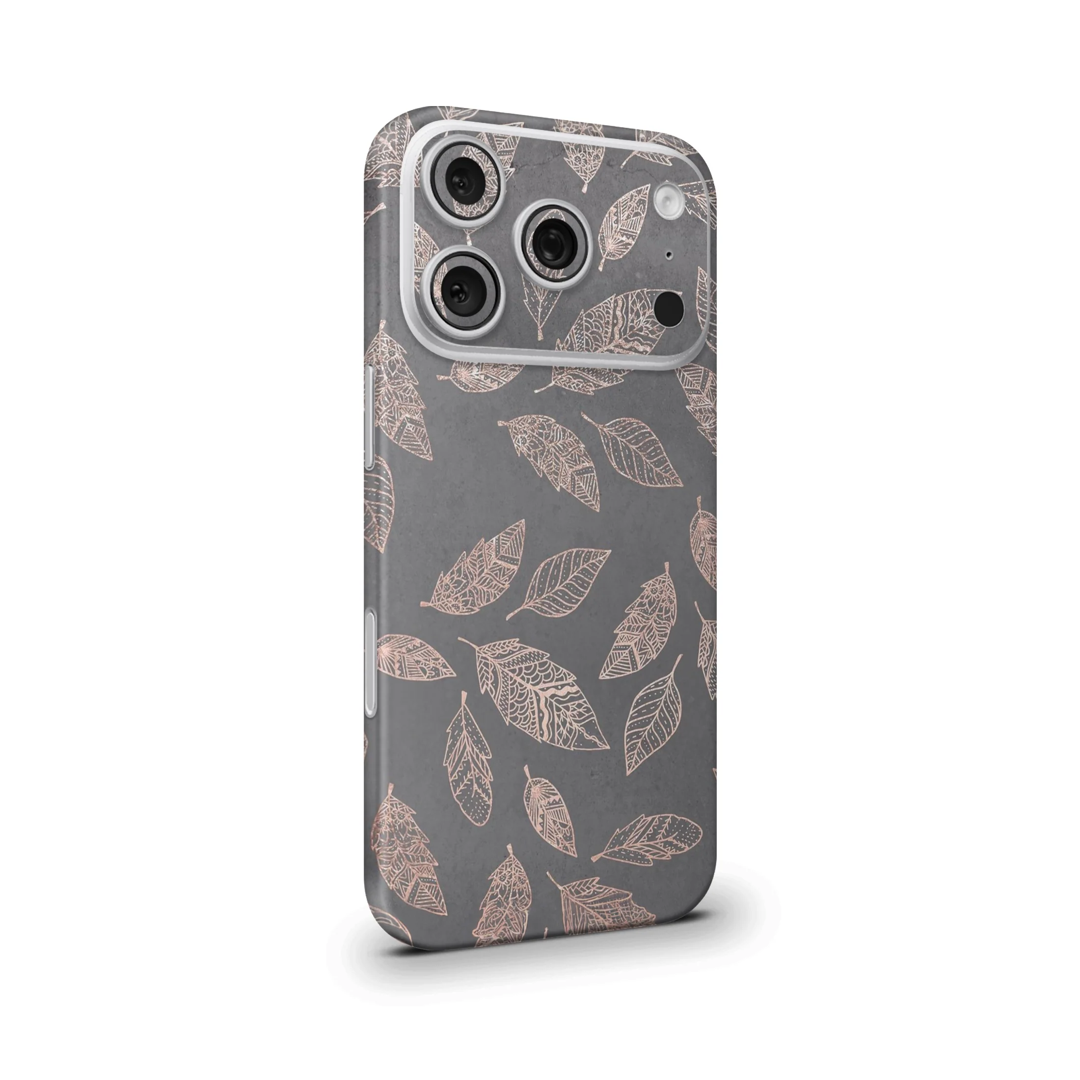 Rose Gold Feather Mobile Skin - Image 2