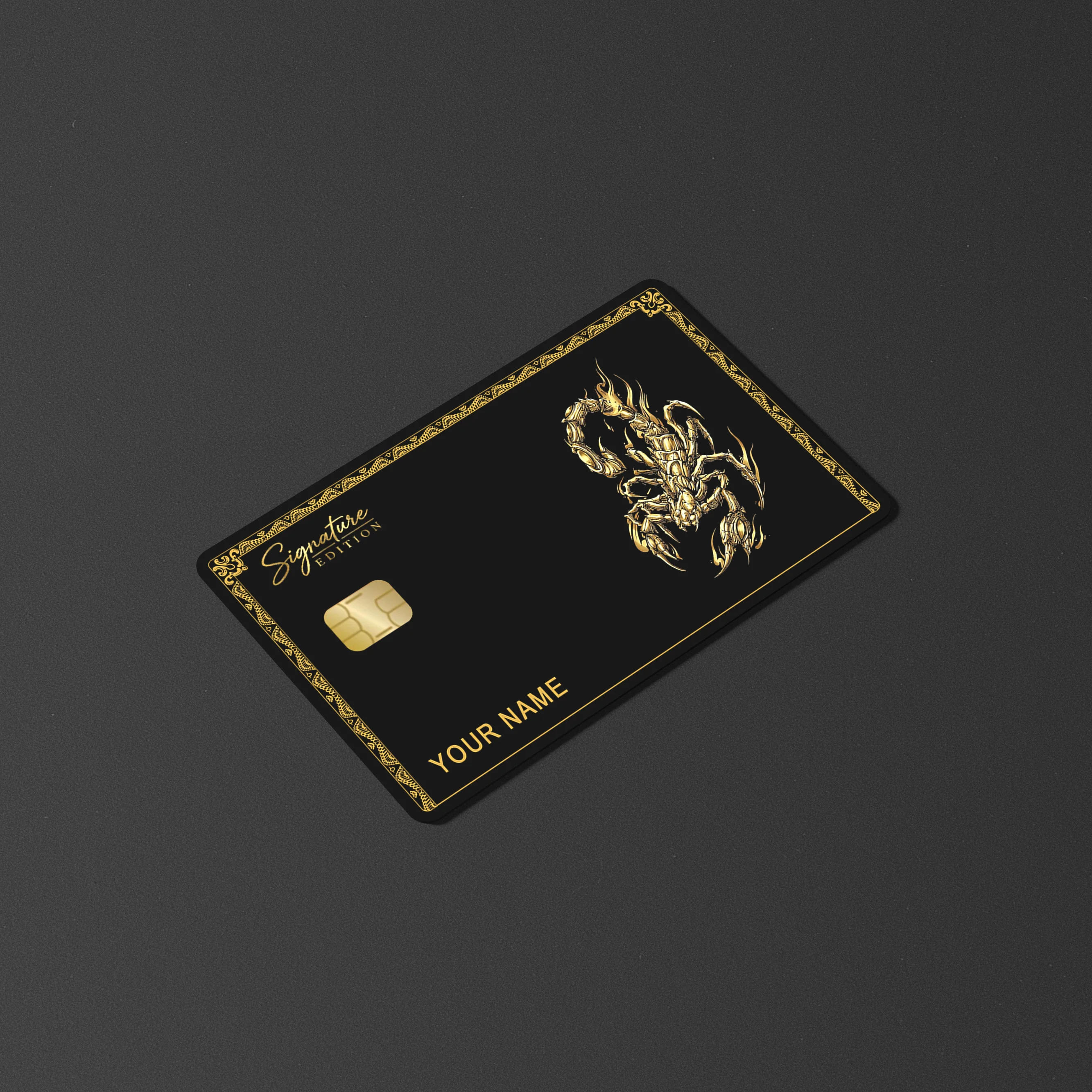 Scorpion Gold Edition Card Skin