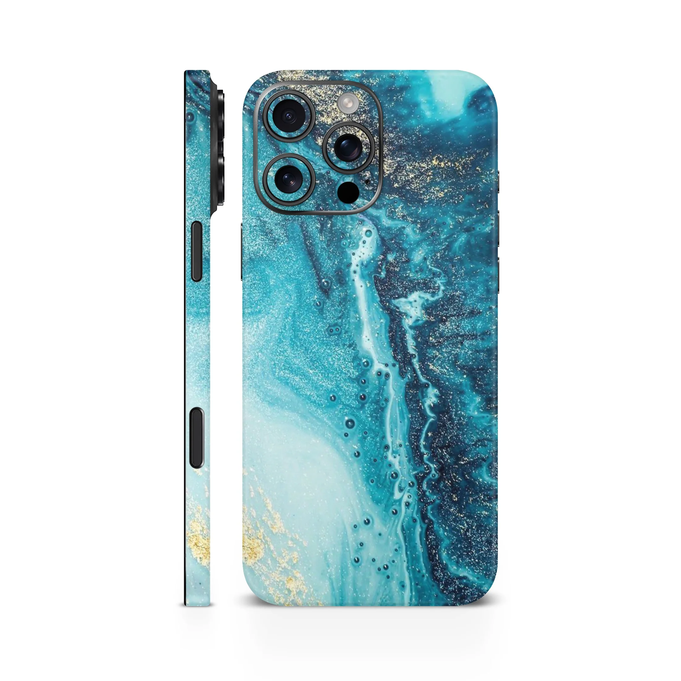 Sky Blue Marble Mobile Skin - Image 2
