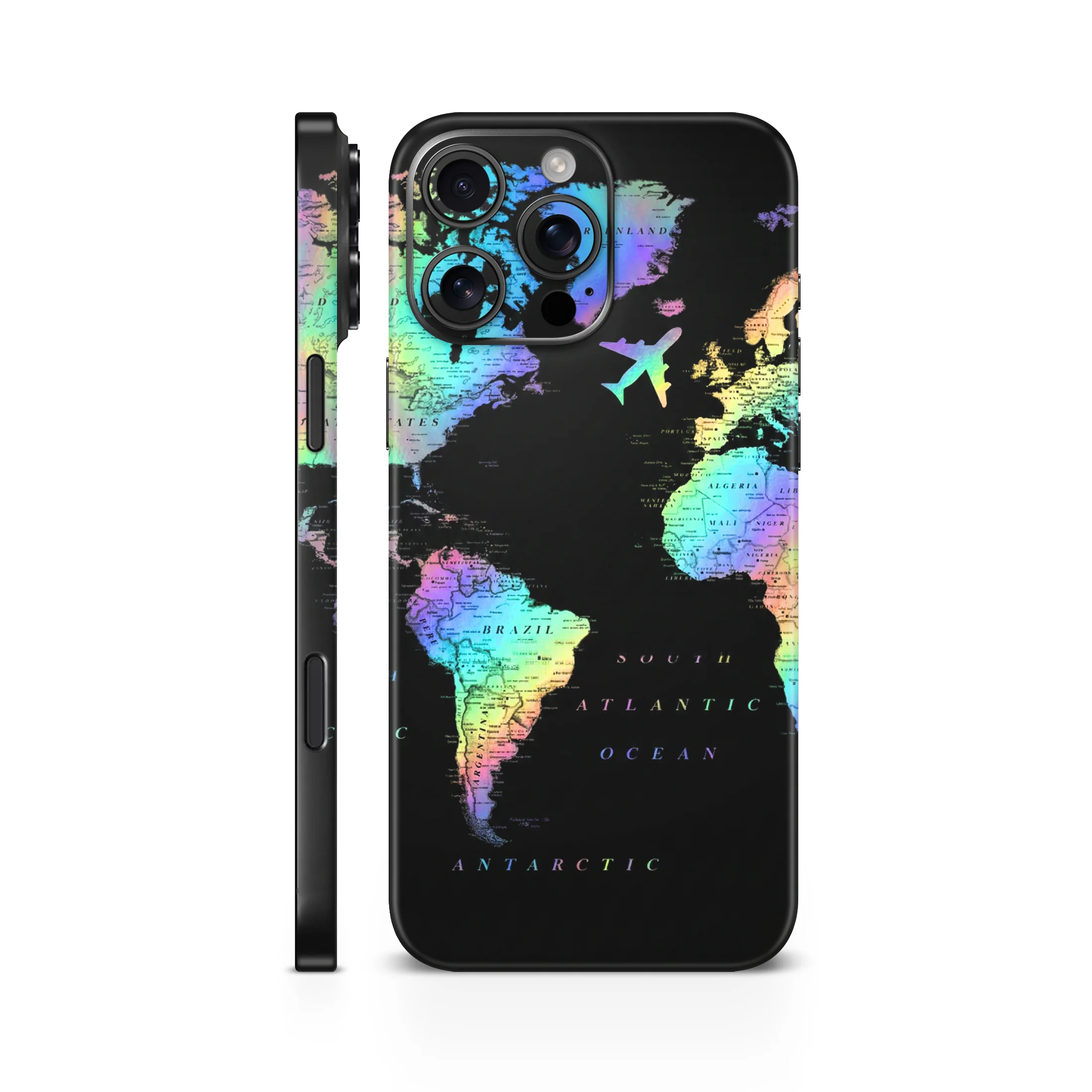 Travel Map 7 Gradient Mobile Skin